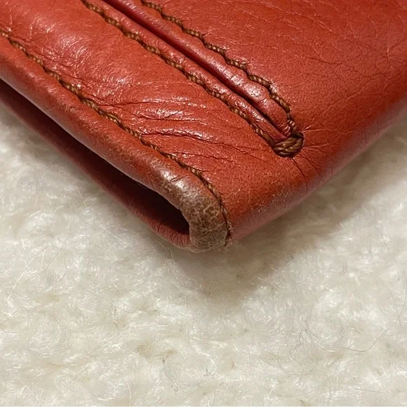 Authentic Chloe Leather Bow Wallet Persimmon (Orange-Red) - Picture 5 of 13